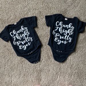 Black onesies-set of two